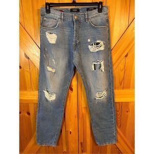 Guess Men’s Jackson Relaxed Tapered Jeans Size 30 Button Fly (4357)